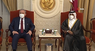 TBMM Başkanı Mustafa Şentop, Doha'da Katar Emiri Şeyh Hamed Al-Sani tarafından kabul edildi.